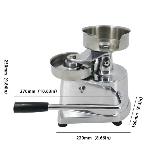 Tvarovací lis na hamburgery 130 mm / 150 g - Obrázek 9