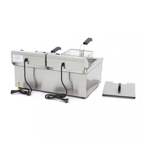 Gastro fritéza 2 x 16 litrů 6kW s ventil - Obrázek 3